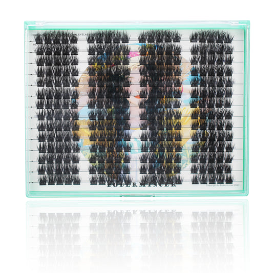 Bodermincer XXXL Large Tray D Curl M04# Color Black 10mm,12mm,14mm,16mm,18mm to Choose Lashes Clusters 280pcs Per Tray