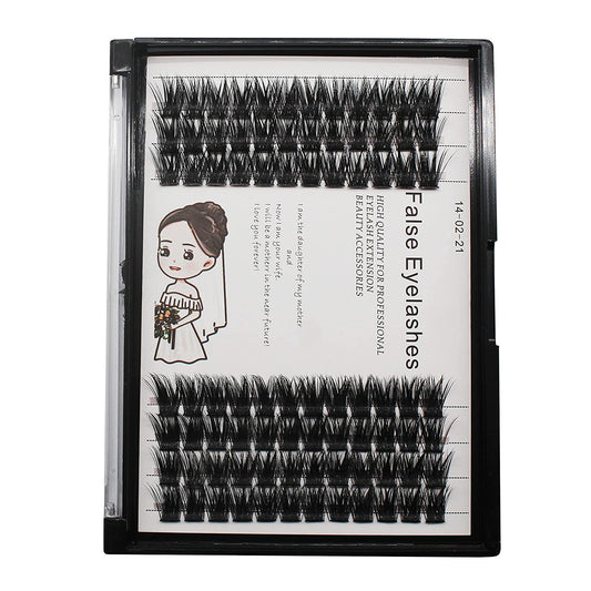 Bodermincer 84 Clusters Large Pack D Curl Volume Lashes Set Wide Cluster False Eyelash DIY Eyelash Extension Individual Lash Girl Women Home Eyelash Extension